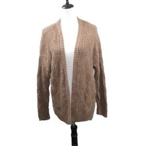 Universal Thread Light Brown Open Front Cardigan Sweater Size Medium